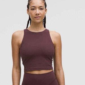 Lululemon Align High-Neck Tank Top *Light Support, goodnight plum, sz 10, EUC